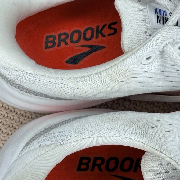 Brooks Glycerin Max Running Shoes in White/Diva Pink Size 7.5 EEEUC!! - Picture 6 of 8
